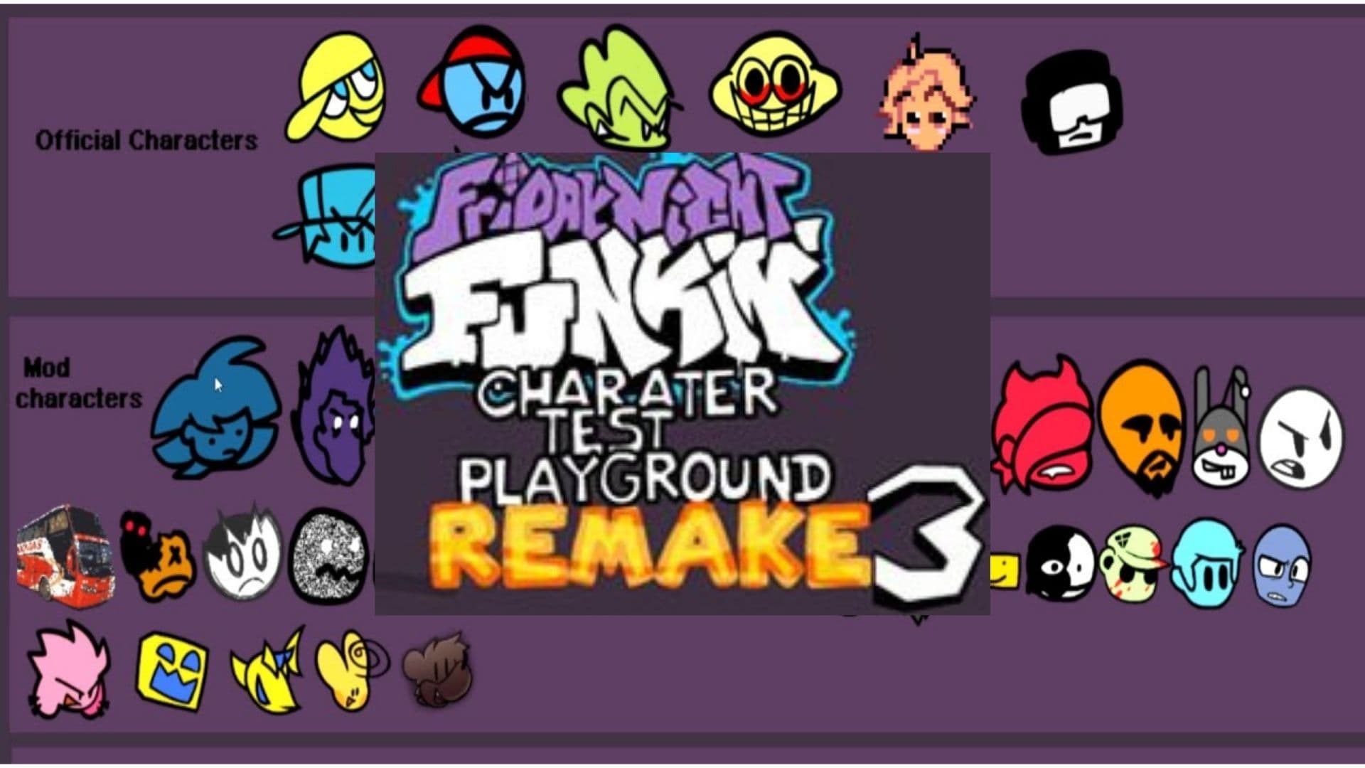 FNF 2 ALL NEW CHARACTERS Test Playground Remake 2 (FNF) 
